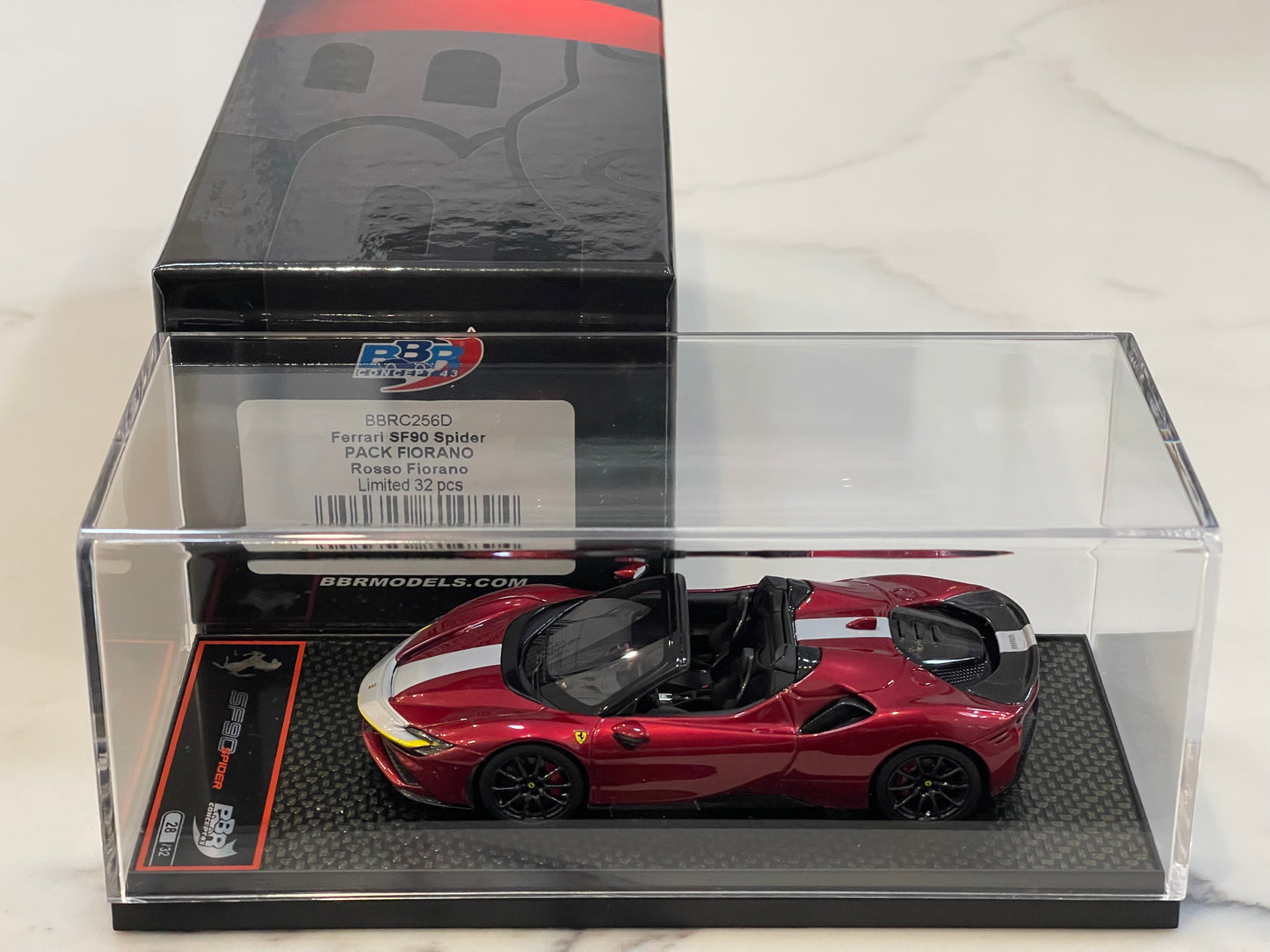 BBR 1/43 Ferrari SF90 Spider Assetto Fiorano 2020 Rosso Fiorano BBRC256D