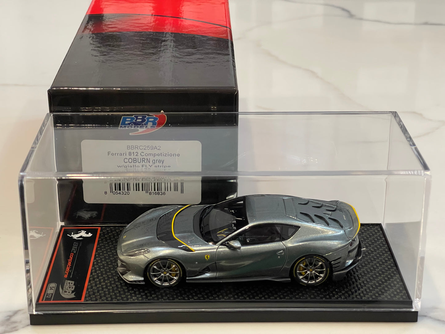 BBR 1/43 Ferrari 812 Competizione 2023 Coburn Grey BBRC259A2