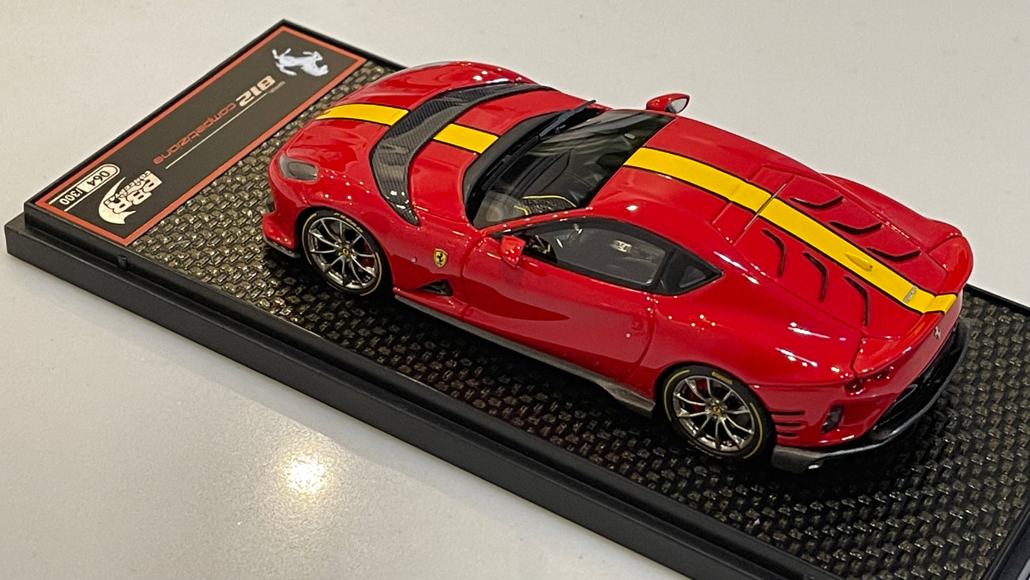 BBR 1/43 Ferrari 812 Competizione 2023 Rosso Corsa BBRC259B