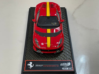 BBR 1/43 Ferrari 812 Competizione 2023 Rosso Corsa BBRC259B