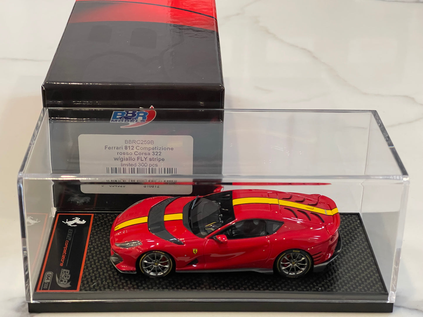 BBR 1/43 Ferrari 812 Competizione 2023 Rosso Corsa BBRC259B
