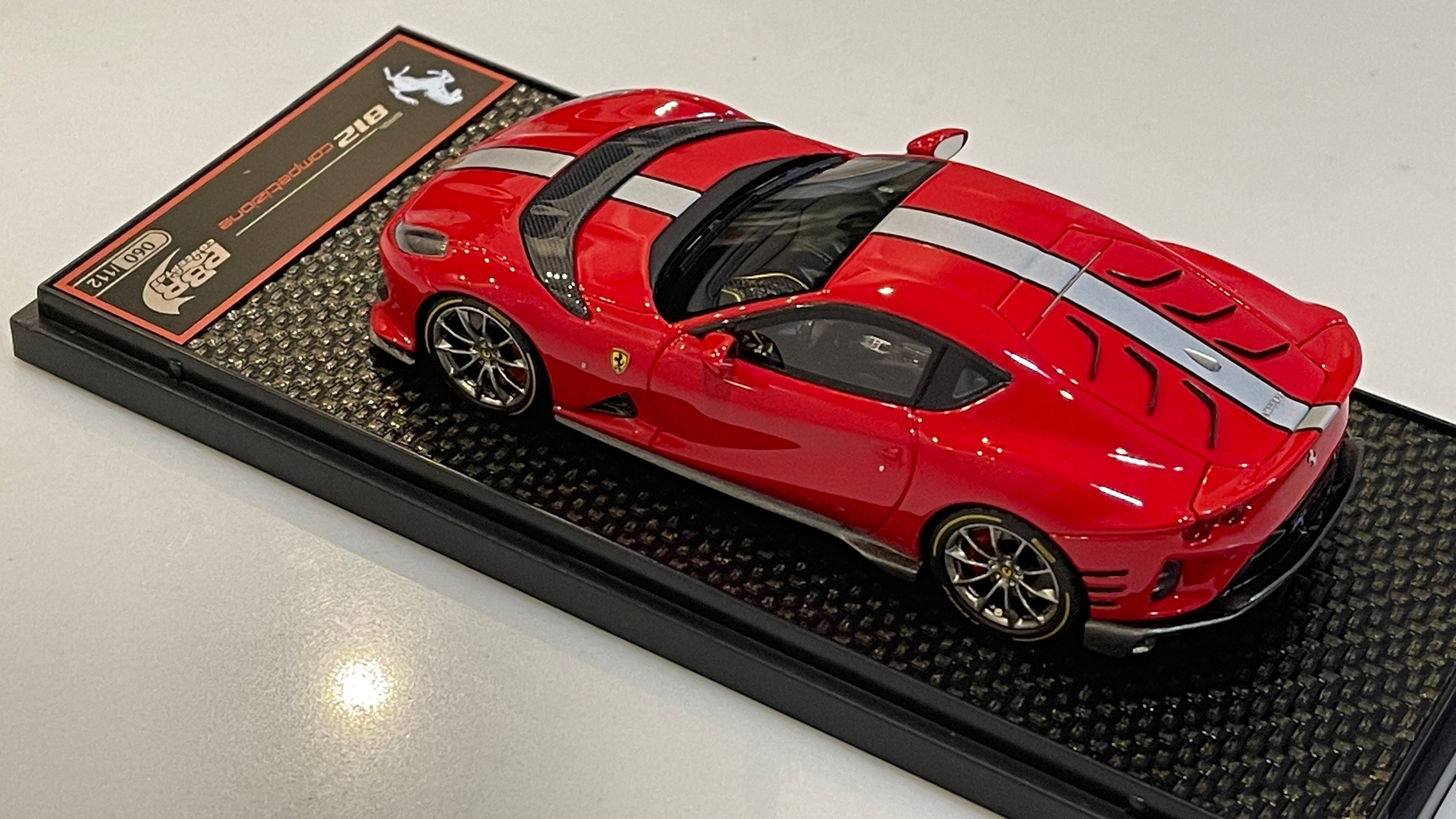 BBR 1/43 Ferrari 812 Competizione 2023 Rosso Corsa BBRC259B1