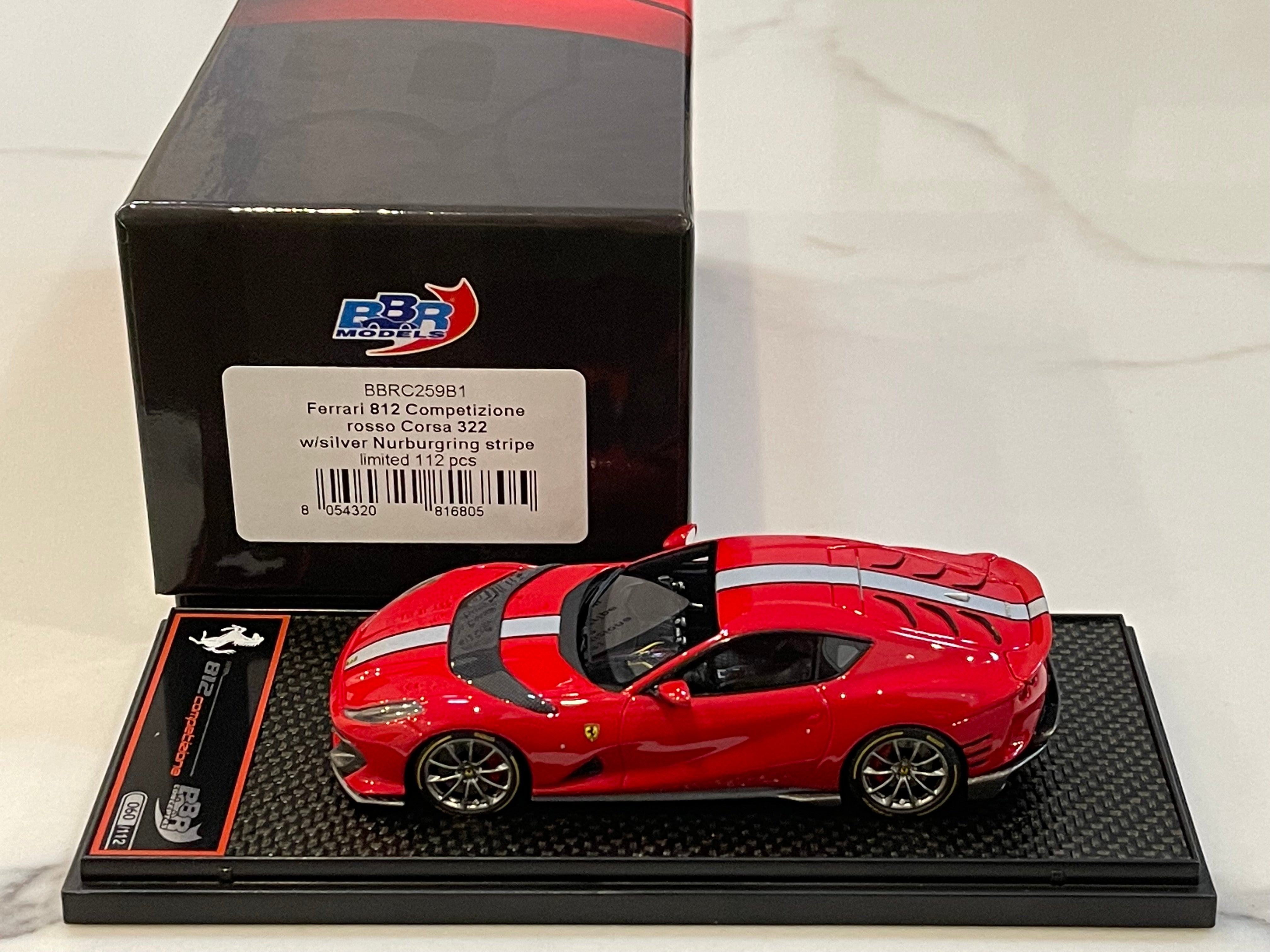 BBR 1/43 Ferrari 812 Competizione 2023 Rosso Corsa BBRC259B1