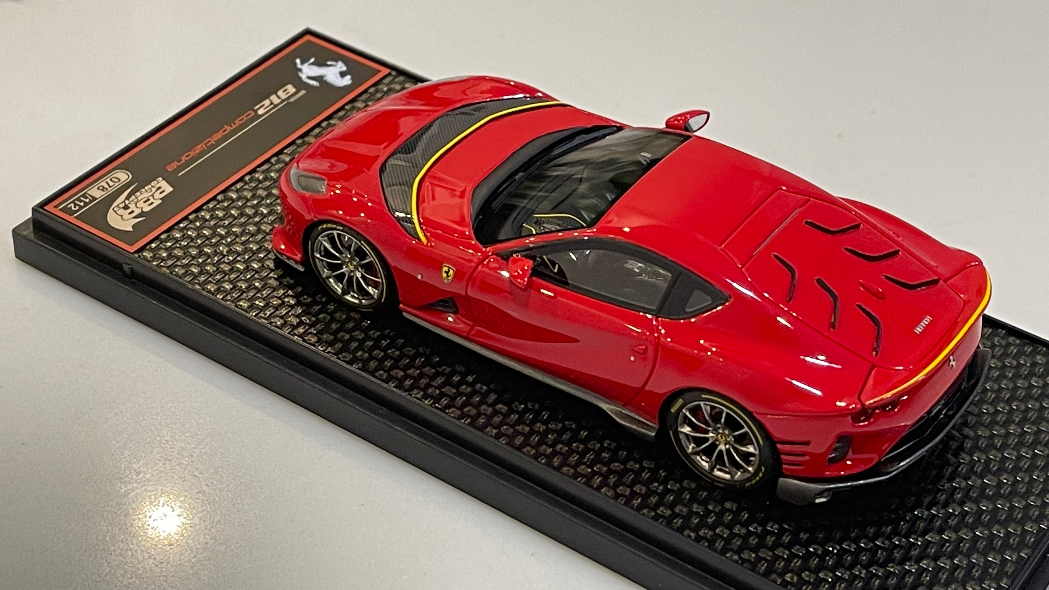 BBR 1/43 Ferrari 812 Competizione 2023 Rosso Corsa BBRC259B2