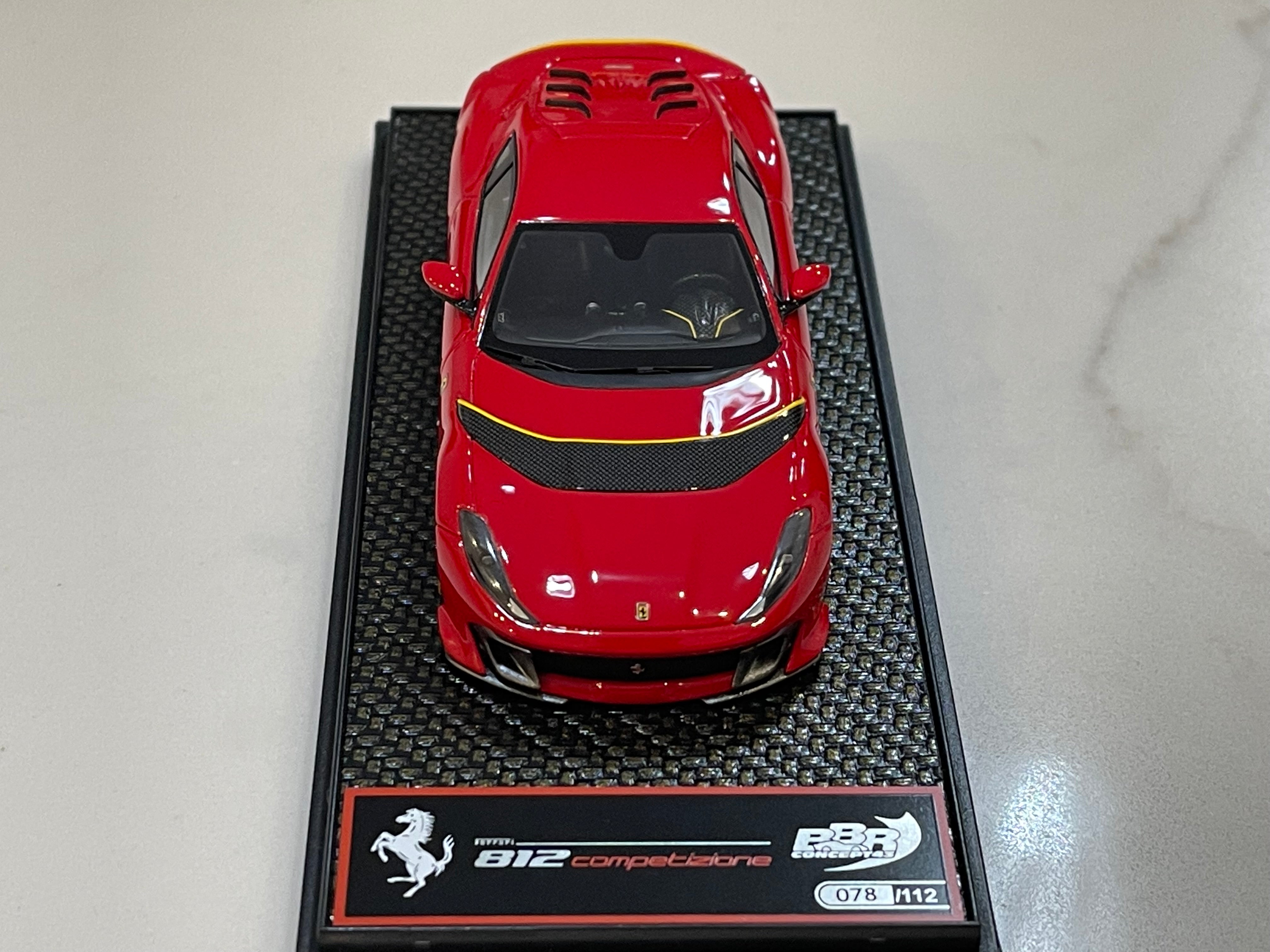 BBR 1/43 Ferrari 812 Competizione 2023 Rosso Corsa BBRC259B2