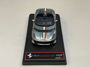 BBR 1/43 Ferrari 812 Competizione A 2023 Grigio Coburn BBRC263B1