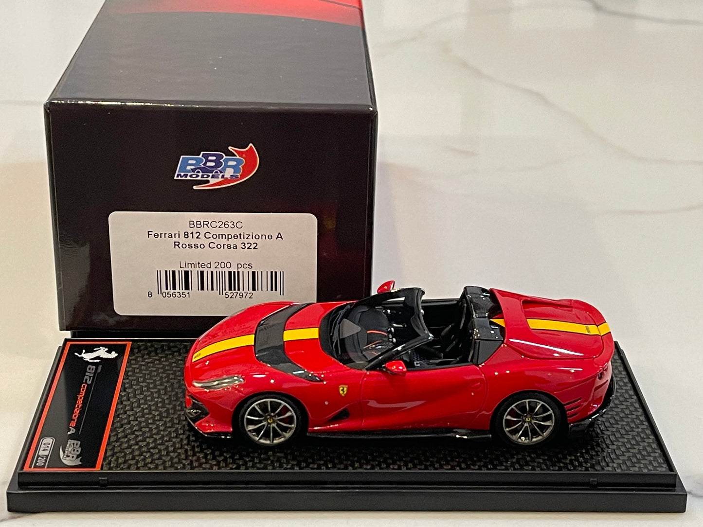 BBR 1/43 Ferrari 812 Competizione A 2023 Rossa Corsa BBRC263C