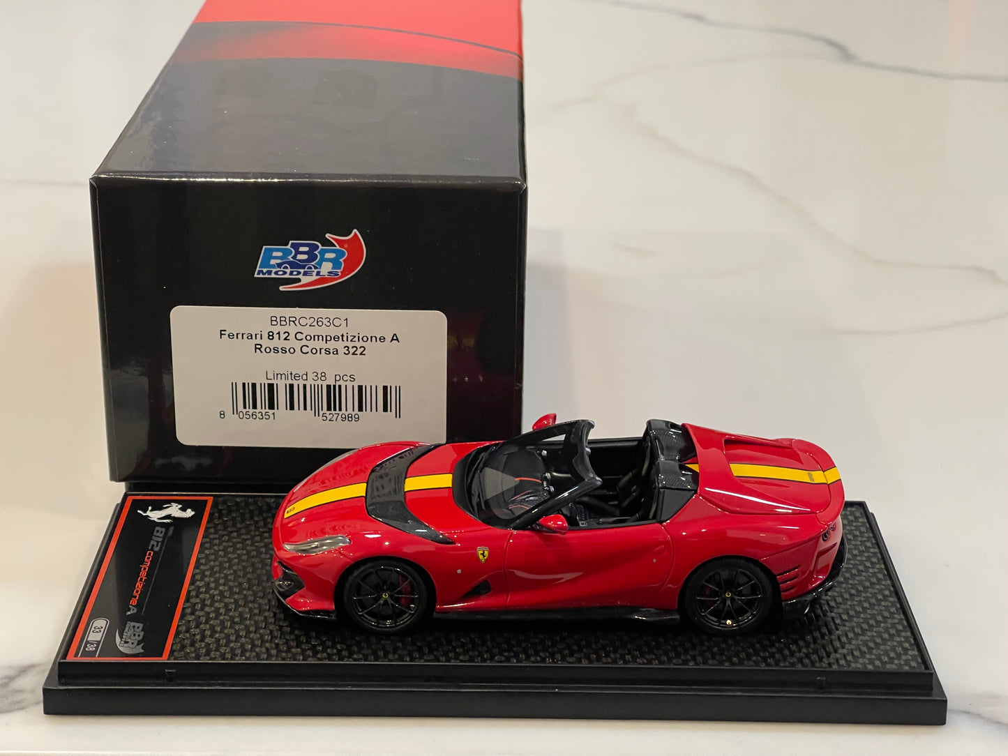 BBR 1/43 Ferrari 812 Competizione A 2023 Rossa Corsa BBRC263C1