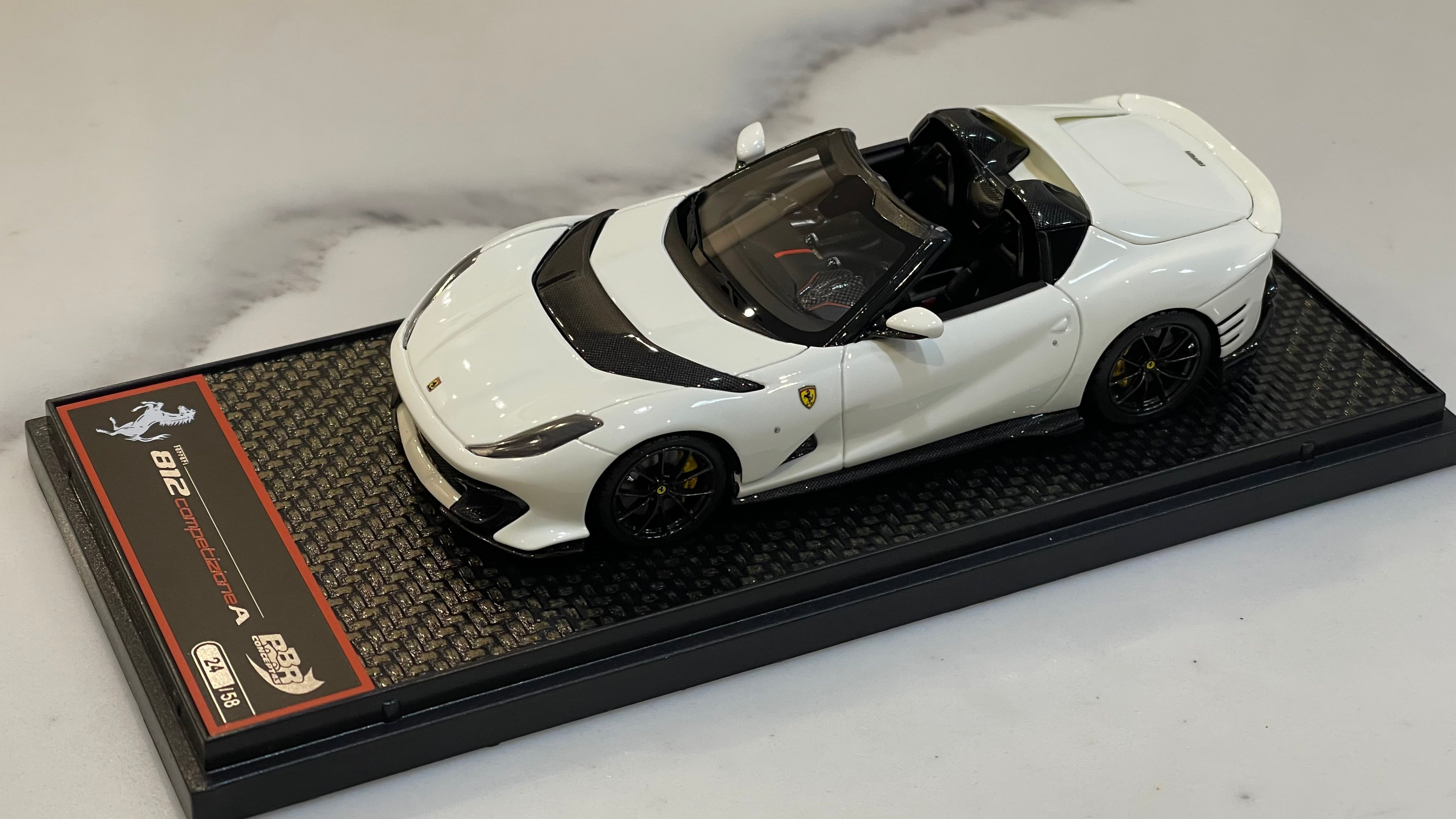 BBR 1/43 Ferrari 812 Competizione A 2023 Bianco Avus BBRC263D1