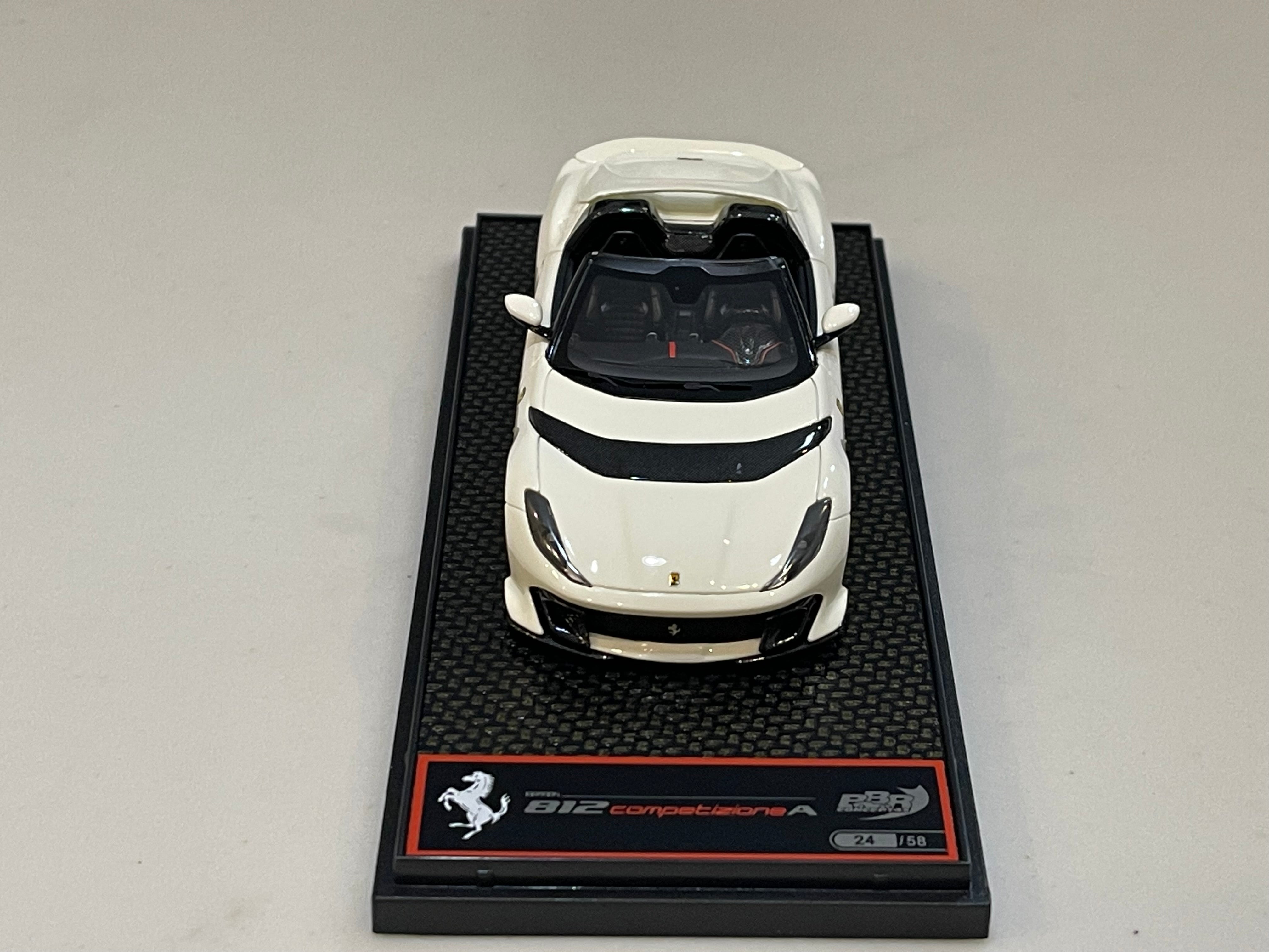 BBR 1/43 Ferrari 812 Competizione A 2023 Bianco Avus BBRC263D1