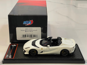 BBR 1/43 Ferrari 812 Competizione A 2023 Bianco Avus BBRC263D1