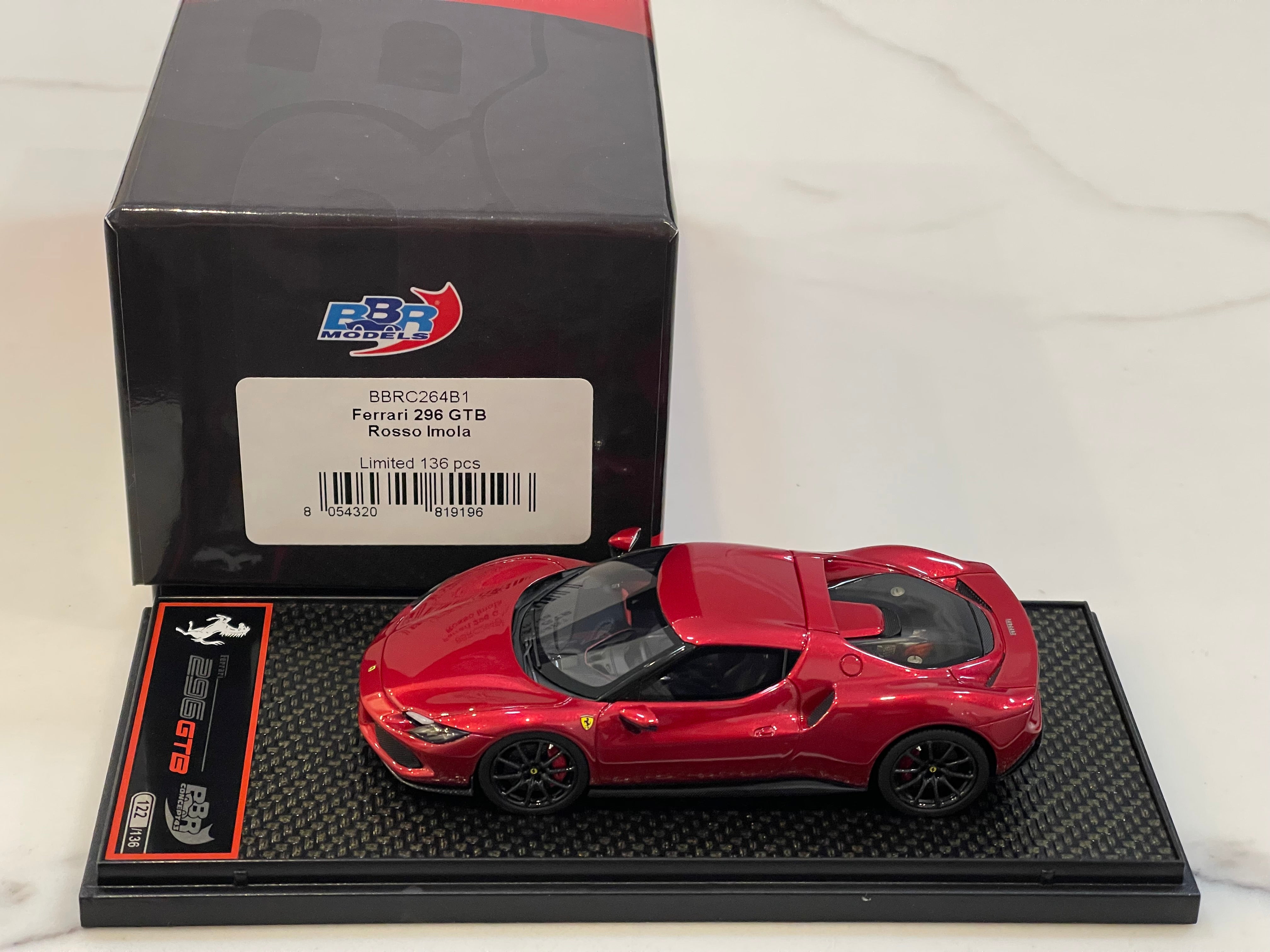 BBR 1/43 Ferrari 296 GTB 2021 Rosso Imola BBRC264B1 – Paddock Collection