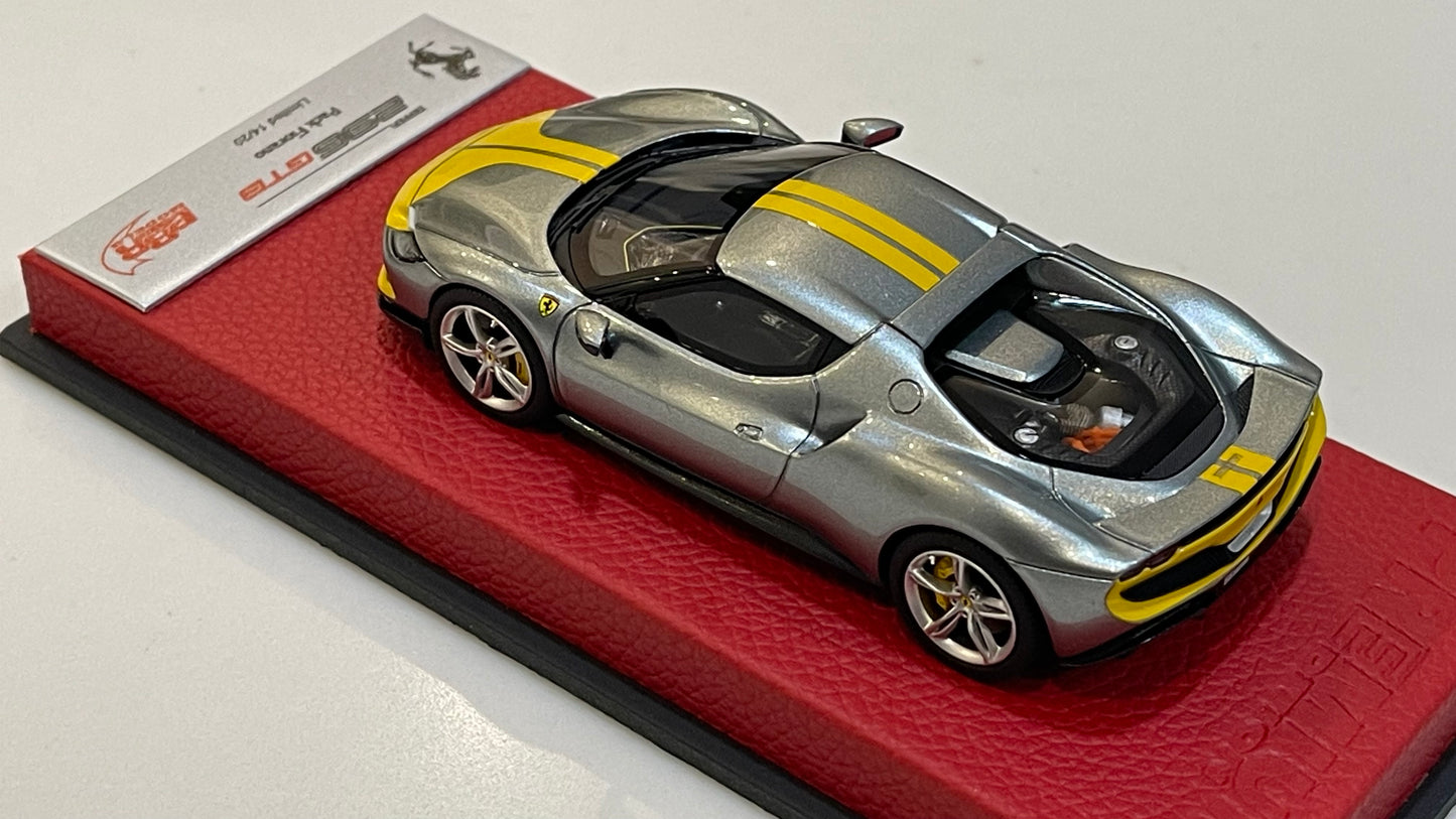 BBR 1/43 Ferrari 296 GTB Assetto Fiorano 2021 Grigio Coburn BBRC265APRE