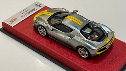 BBR 1/43 Ferrari 296 GTB Assetto Fiorano 2021 Grigio Coburn BBRC265APRE