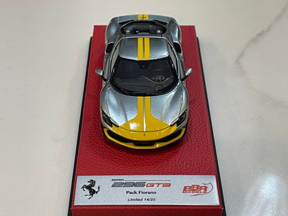 BBR 1/43 Ferrari 296 GTB Assetto Fiorano 2021 Grigio Coburn BBRC265APRE