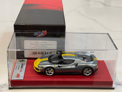 BBR 1/43 Ferrari 296 GTB Assetto Fiorano 2021 Grigio Coburn BBRC265APRE