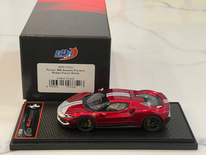 BBR 1/43 Ferrari 296 GTB Assetto Fiorano 2021 Rosso Fuoco BBRC265D