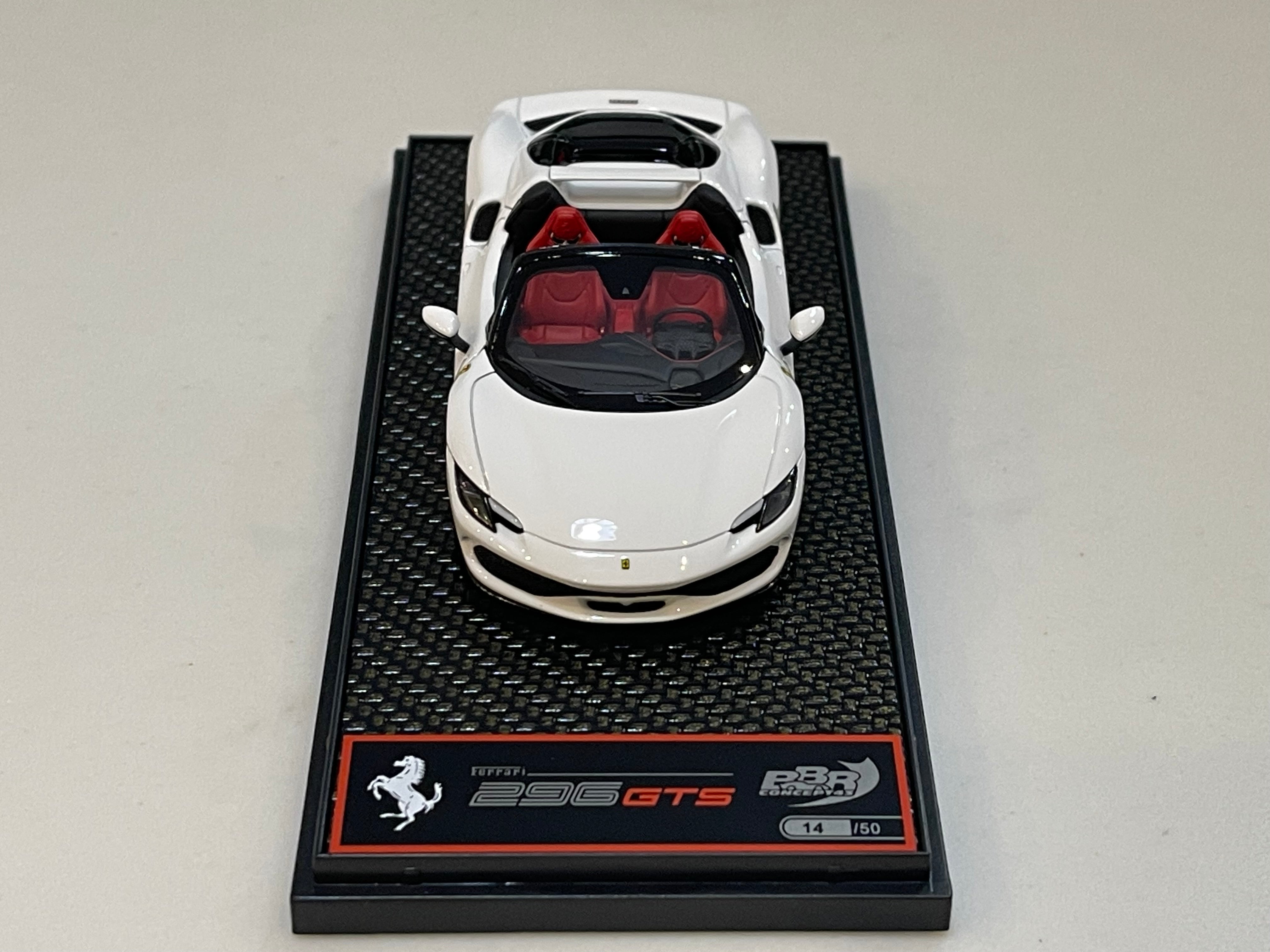 BBR 1/43 Ferrari 296 GTS 2021 Bianco Cervino BBRC268B