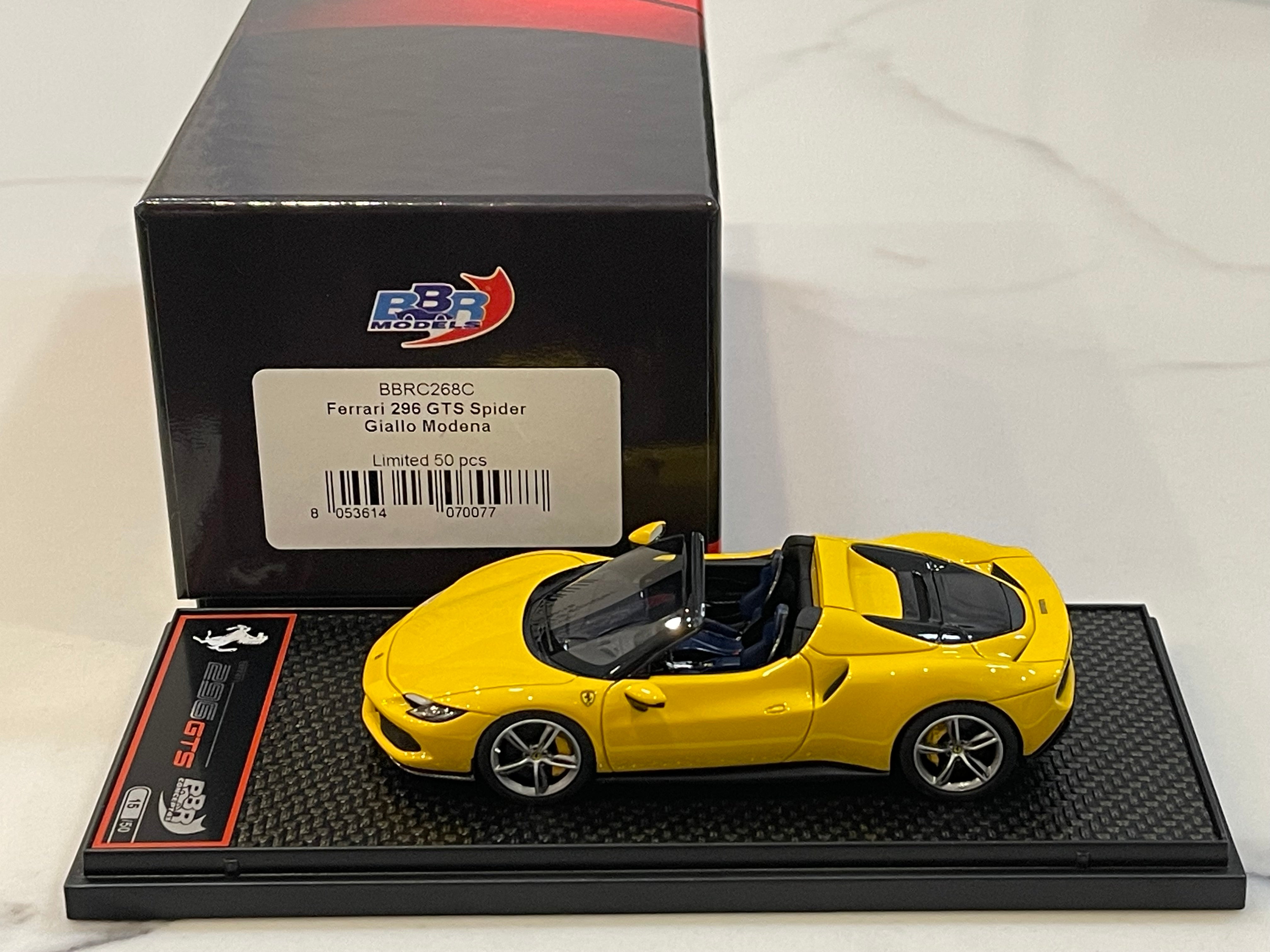 BBR 1/43 Ferrari 296 GTS 2021 Giallo Modena BBRC268C