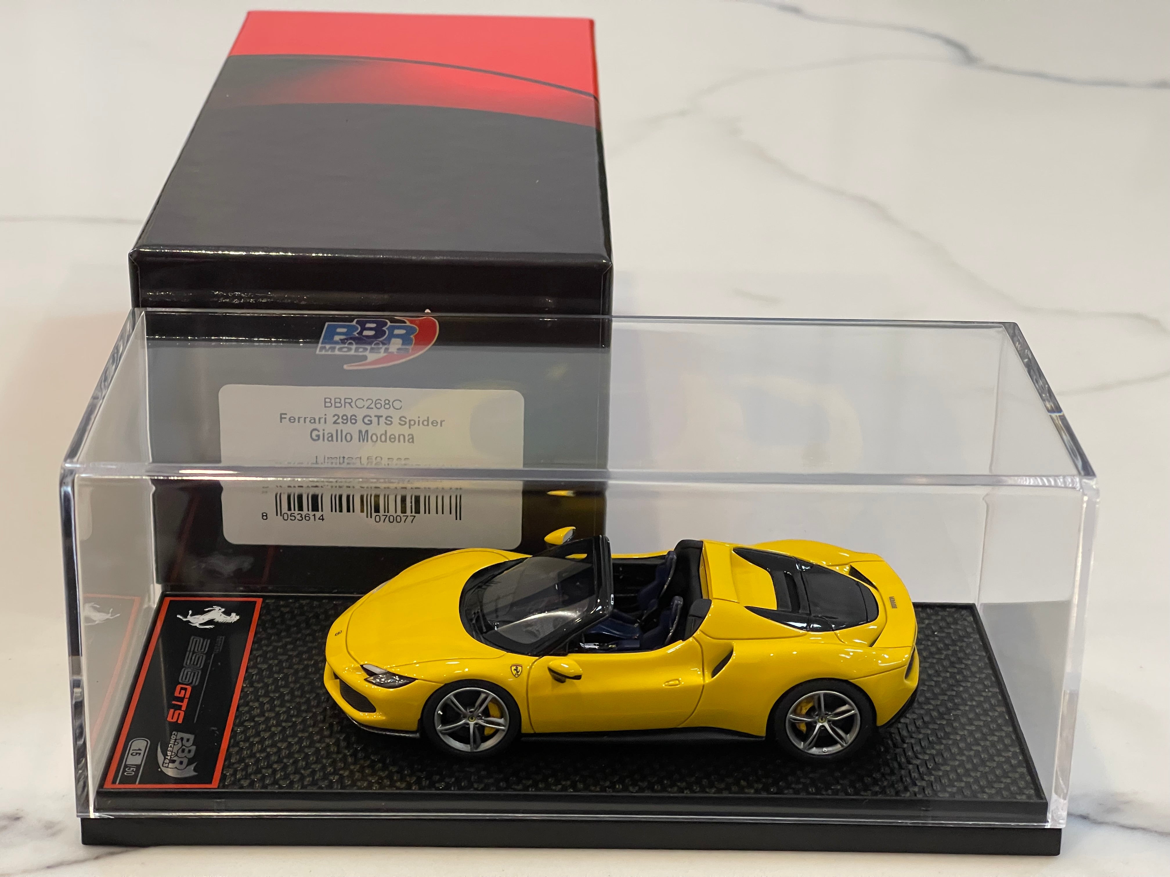 BBR 1/43 Ferrari 296 GTS 2021 Giallo Modena BBRC268C