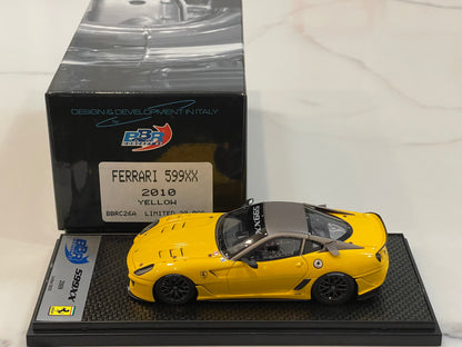 BBR 1/43 Ferrari 599XX 2010 Yellow BBRC26A