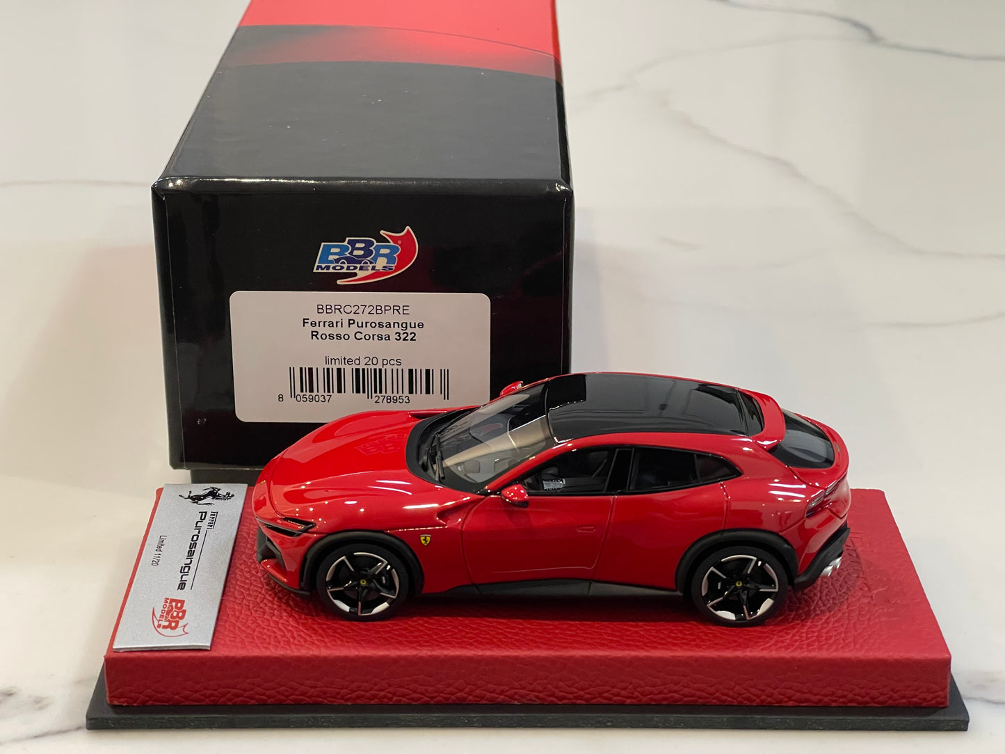 BBR 1/43 Ferrari Purosangue 2024 Rosso Corsa BBRC272BPRE