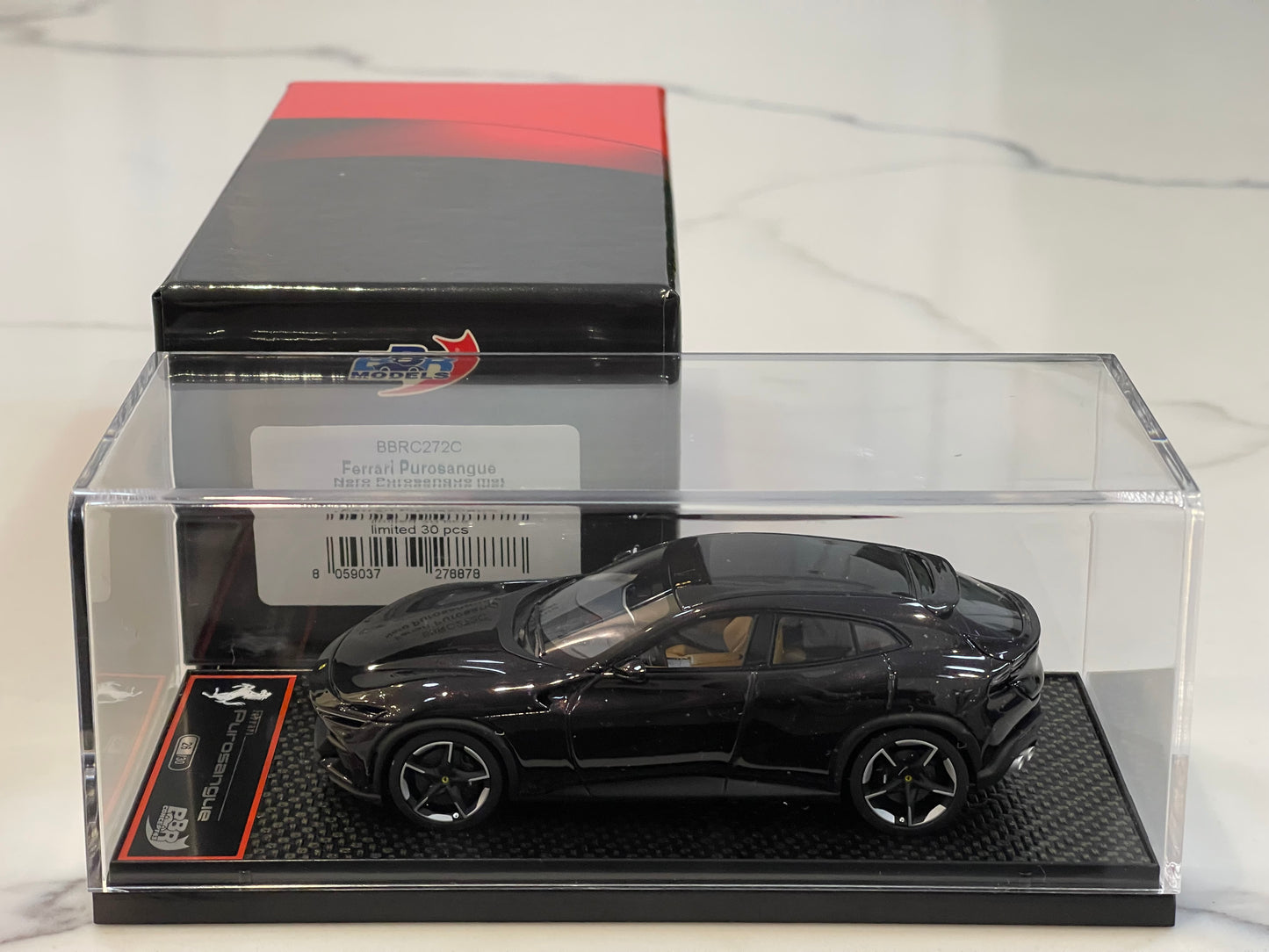 BBR 1/43 Ferrari Purosangue 2024 Nero Purosangue Met. BBRC272C