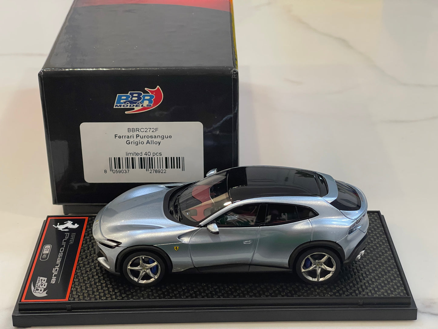 BBR 1/43 Ferrari Purosangue 2024 Grigio Alloy BBRC272F (01/40)