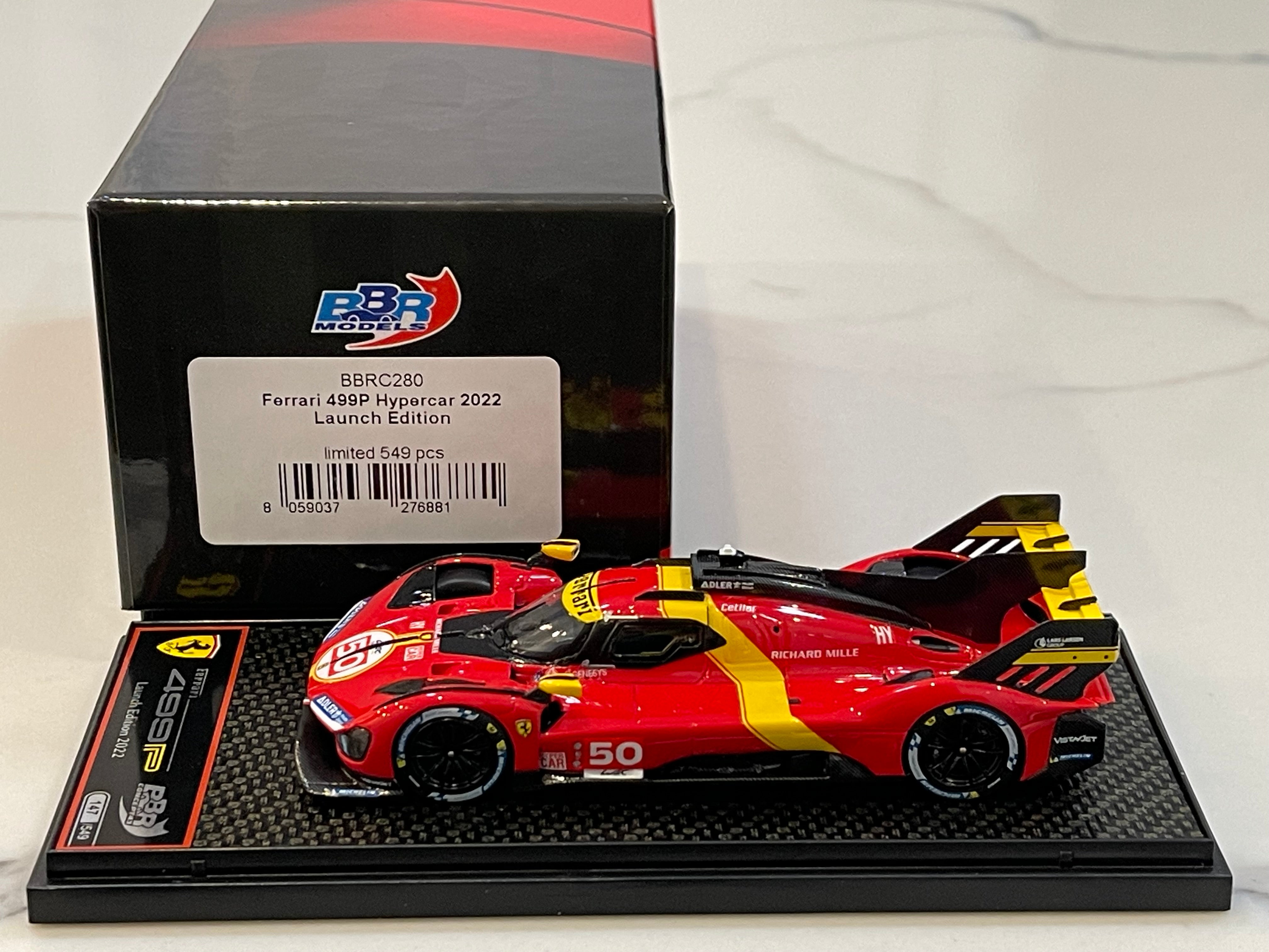 BBR 1/43 Ferrari P499 Hypercar Launch Edition 2022 Red No. 50 BBRC280