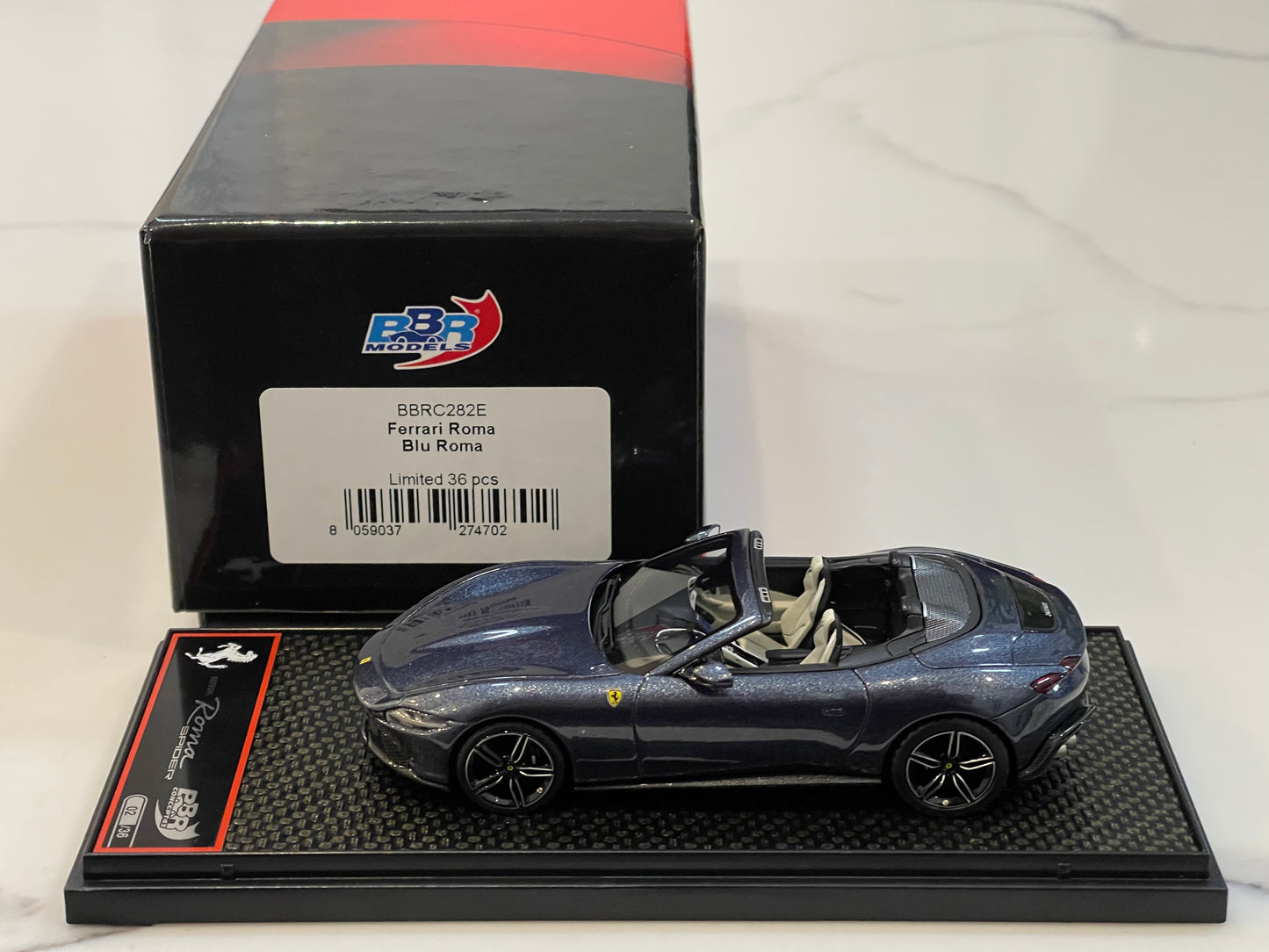 BBR 1/43 Ferrari Roma Spider 2023 Blu Roma BBRC282E