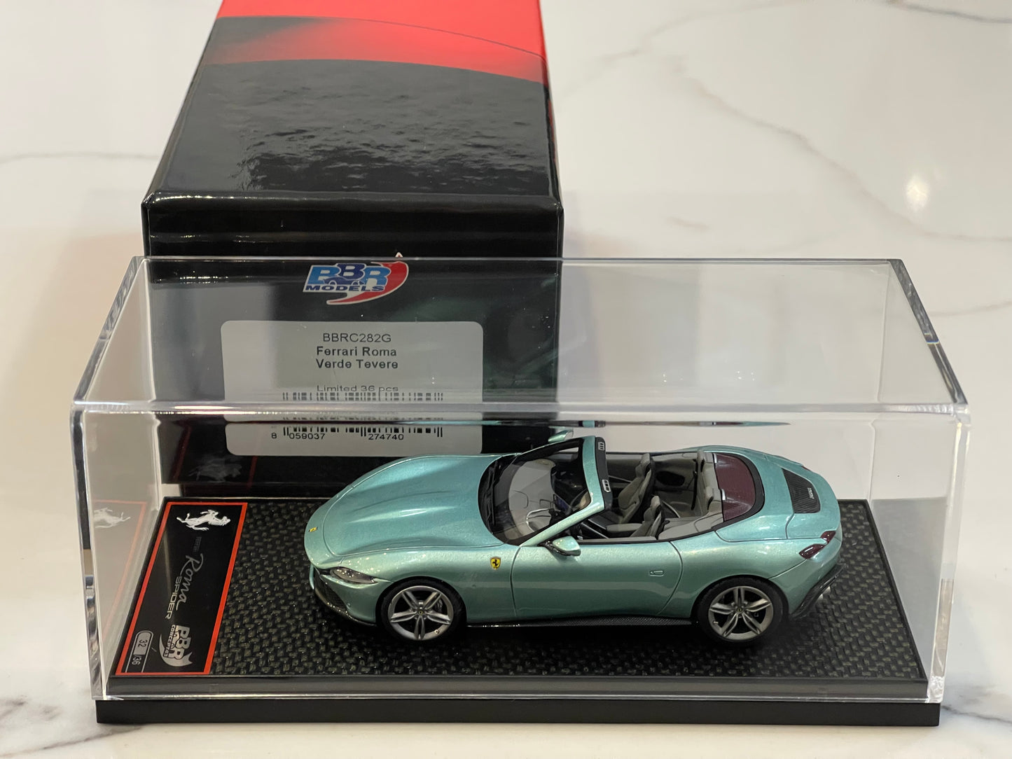 BBR 1/43 Ferrari Roma Spider 2023 Verde Tevere BBRC282G