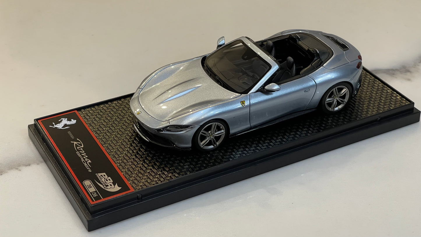BBR 1/43 Ferrari Roma Spider 2023 Grigio Alloy BBRC282L
