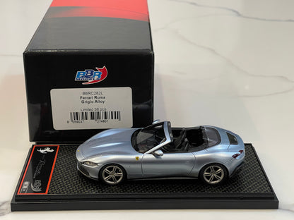 BBR 1/43 Ferrari Roma Spider 2023 Grigio Alloy BBRC282L