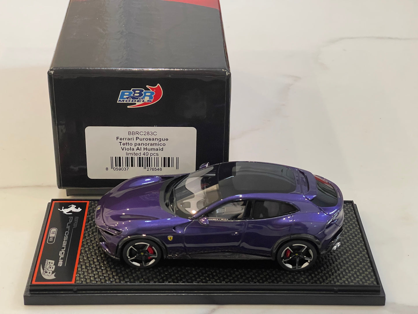 BBR 1/43 Ferrari Purosangue 2024 Viola Al Humaid BBRC283C