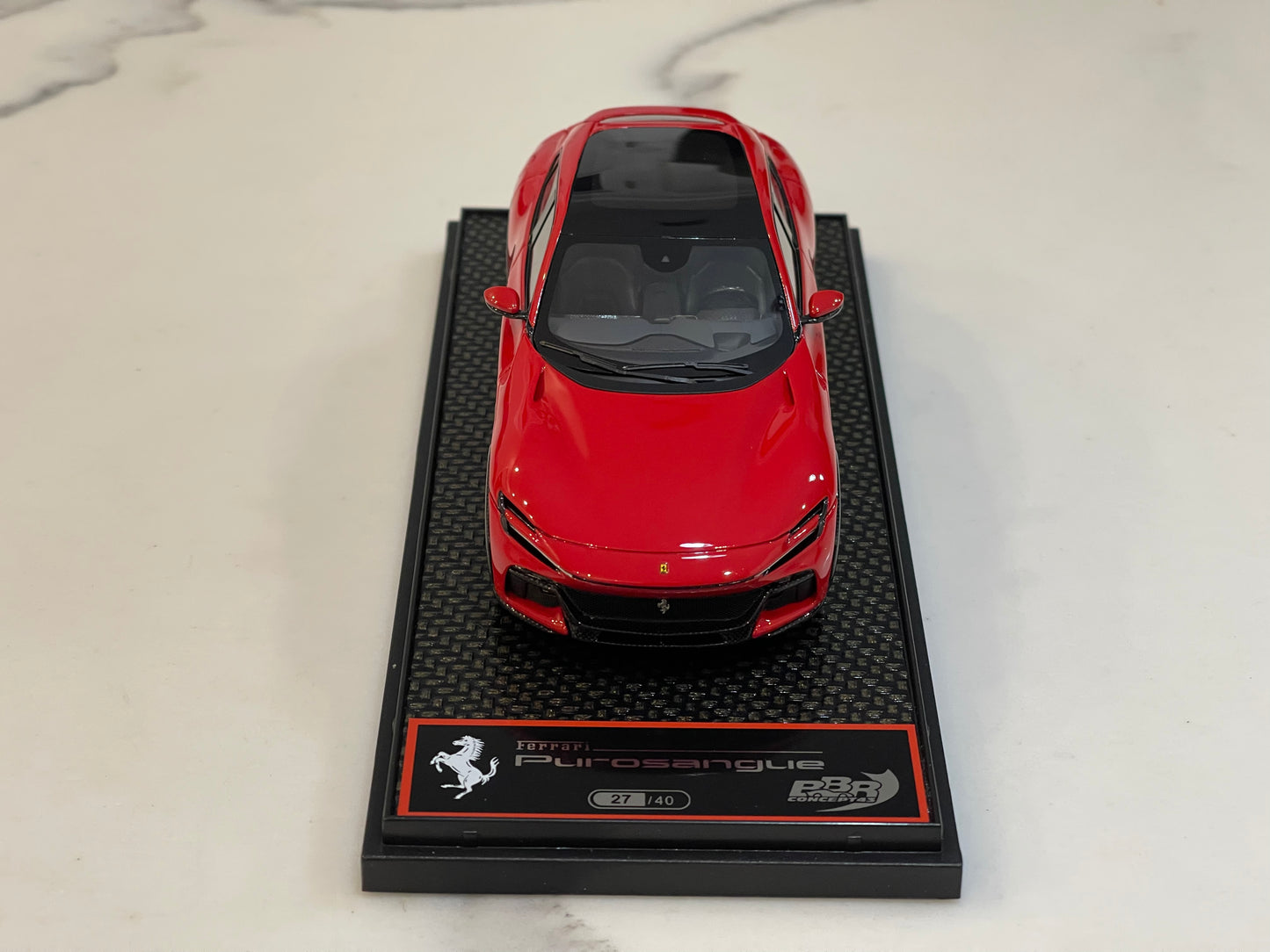 BBR 1/43 Ferrari Purosangue 2024 Panoramic Roof Rosso Corsa BBRC283N1