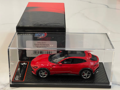 BBR 1/43 Ferrari Purosangue 2024 Panoramic Roof Rosso Corsa BBRC283N1