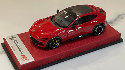 BBR 1/43 Ferrari Purosangue 2024 Panoramic Roof Rosso Corsa BBRC283NPRE