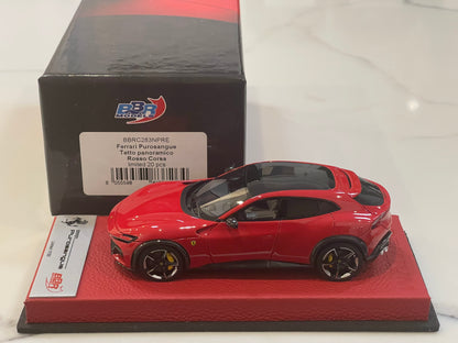 BBR 1/43 Ferrari Purosangue 2024 Panoramic Roof Rosso Corsa BBRC283NPRE