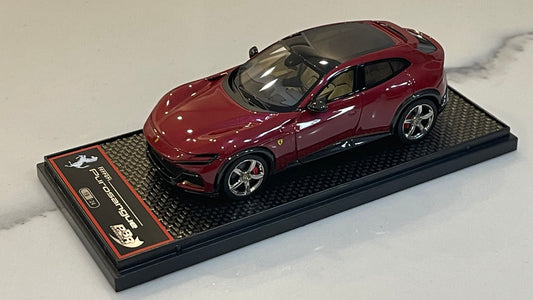 BBR 1/43 Ferrari Purosangue 2024 Panoramic Roof Rosso Mugello Met. BBRC283O