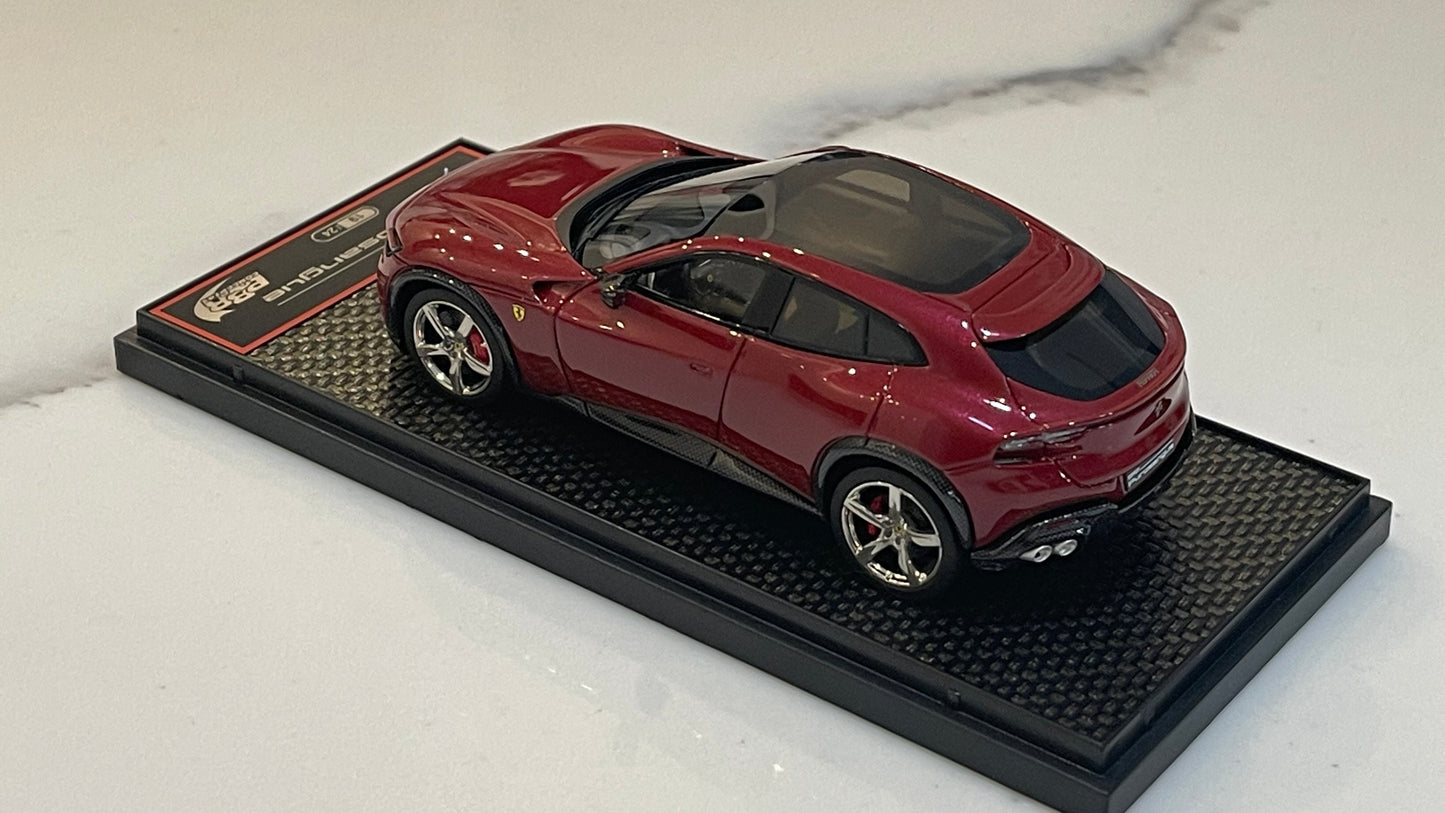 BBR 1/43 Ferrari Purosangue 2024 Panoramic Roof Rosso Mugello Met. BBRC283O