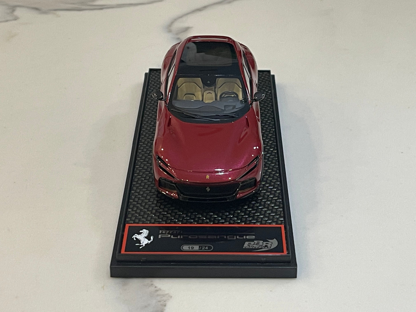 BBR 1/43 Ferrari Purosangue 2024 Panoramic Roof Rosso Mugello Met. BBRC283O