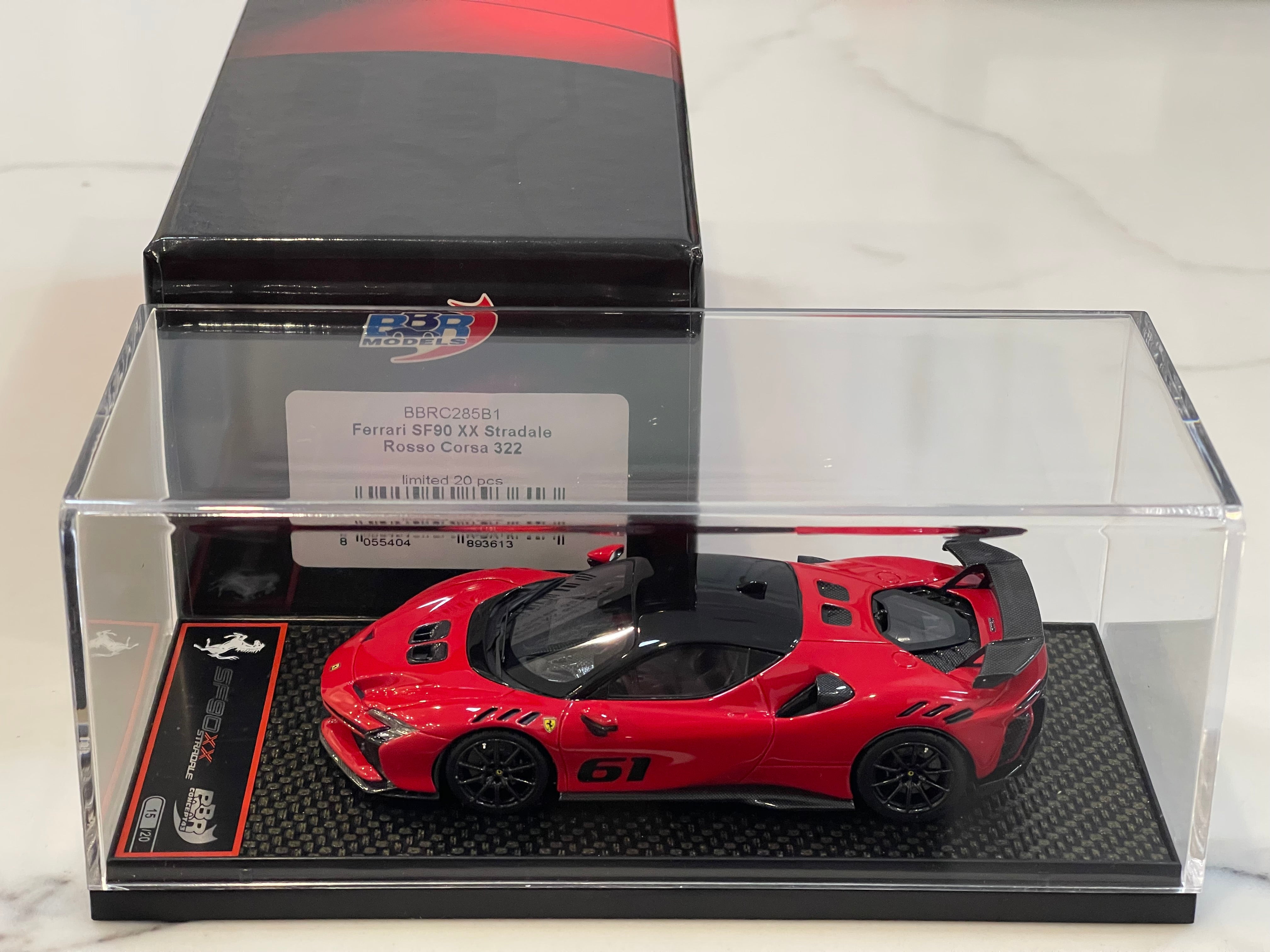 BBR 1/43 Ferrari SF90XX Stradale 2024 Rosso Corsa BBRC285B1