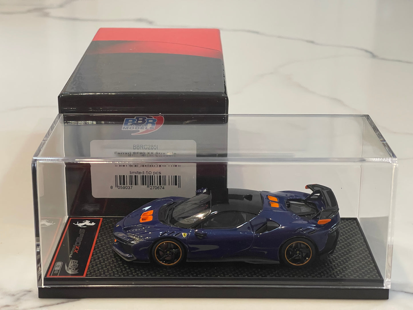 BBR 1/43 Ferrari SF90XX Stradale 2024 Blue Elettrico BBRC285I