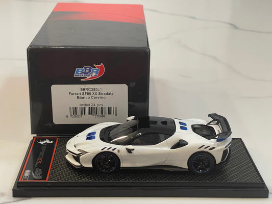 BBR 1/43 Ferrari SF90XX Stradale 2024 Bianco Cervino BBRC285L1