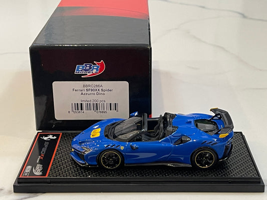 BBR 1/43 Ferrari SF90XX Spider 2024 Azzurro Dino BBRC286A