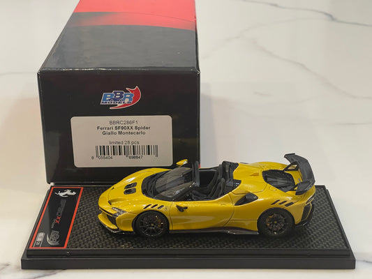 BBR 1/43 Ferrari SF90XX Spider 2024 Giallo Montecarlo BBRC286F1