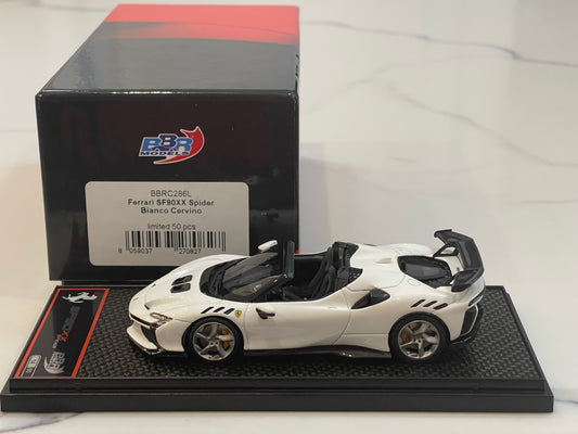 BBR 1/43 Ferrari SF90XX Spider 2024 Bianco Cervino BBRC286L