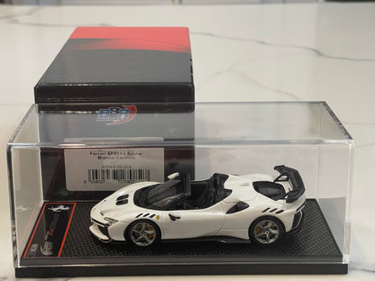 BBR 1/43 Ferrari SF90XX Spider 2024 Bianco Cervino BBRC286L