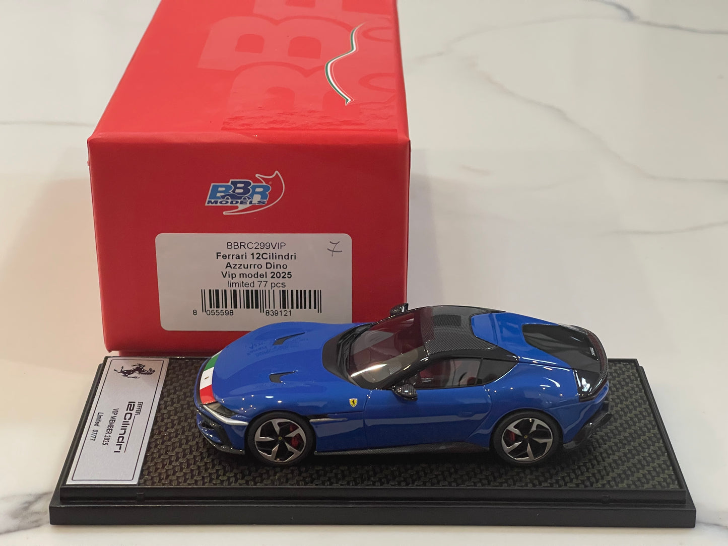 BBR 1/43 Ferrari 12Cilindri 2025 Azzurro Dino BBRC299VIP