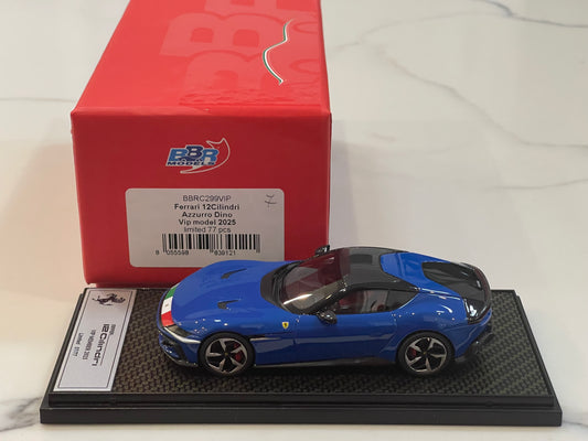 BBR 1/43 Ferrari 12Cilindri 2025 Azzurro Dino BBRC299VIP
